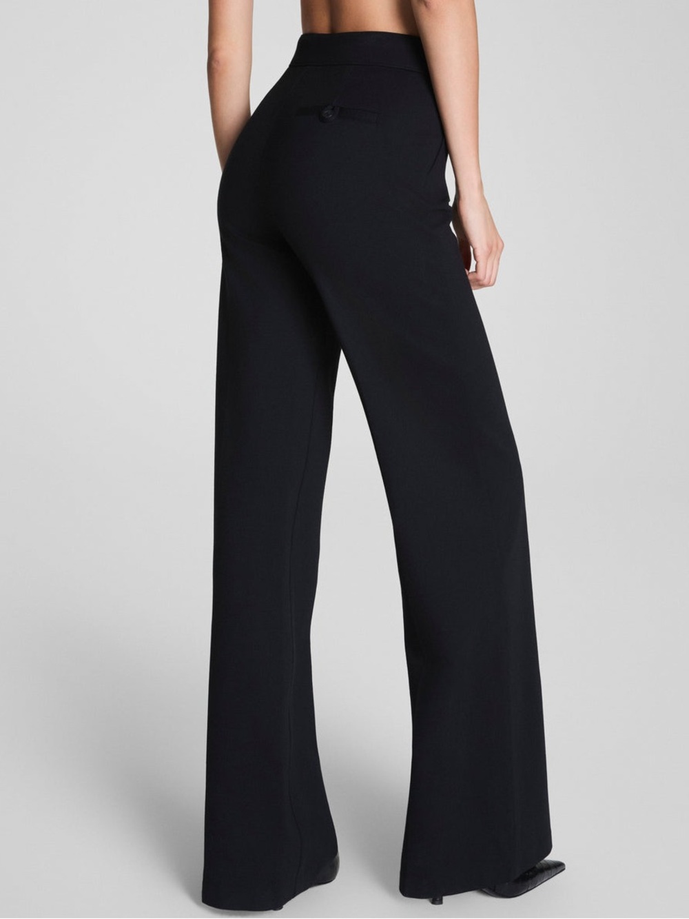 SPANX Black SPANXsupersmooth PerfectFit Ponte Wide Leg Pant Sz XL - Picture 3 of 16